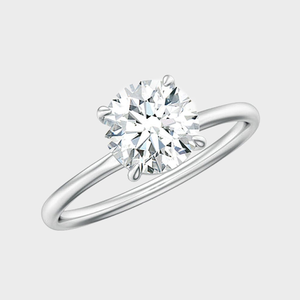 Classic Diamond Ring Classic Solitaire Ring Classic Solitaire Engagement Ring Classic Diamond Engagement Ring 1.28 Round Solitaire Ring