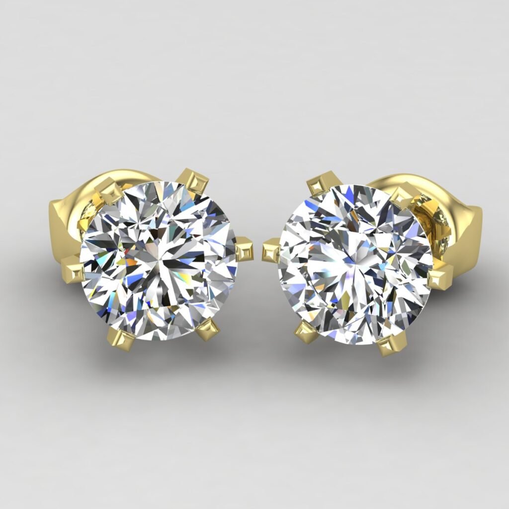 2 Carat Solitaire Studs Singapore