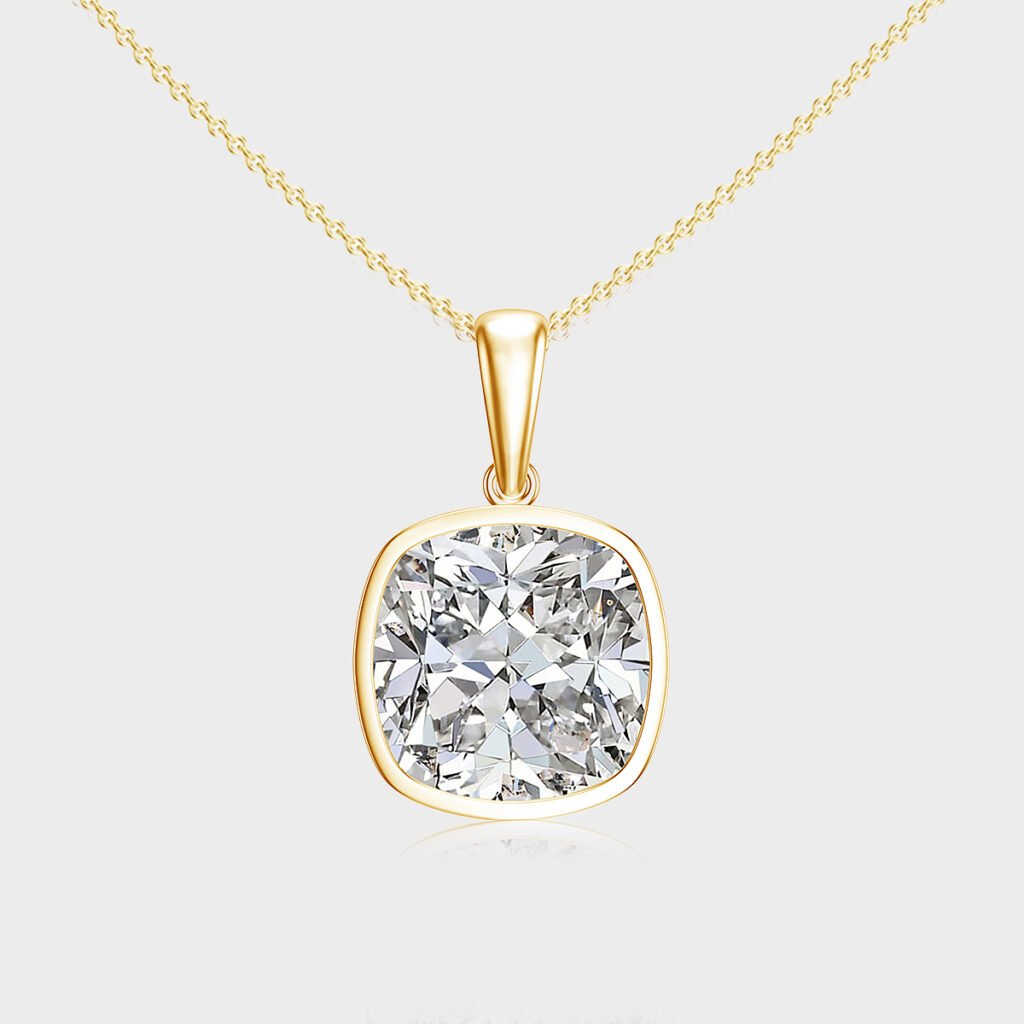 6 Carat Cushion Shape Diamond Pendant