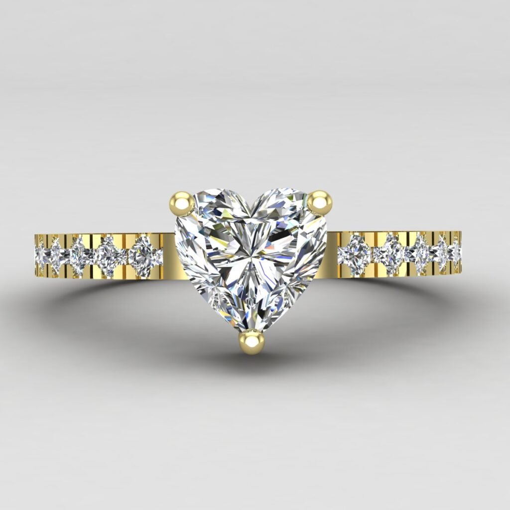 Heart Shape Diamond Engagement Ring