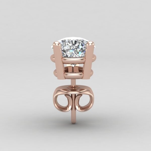 Rose Gold Pear Diamond Studs 4.8 carat, F color, VS1 lab diamond, customisable