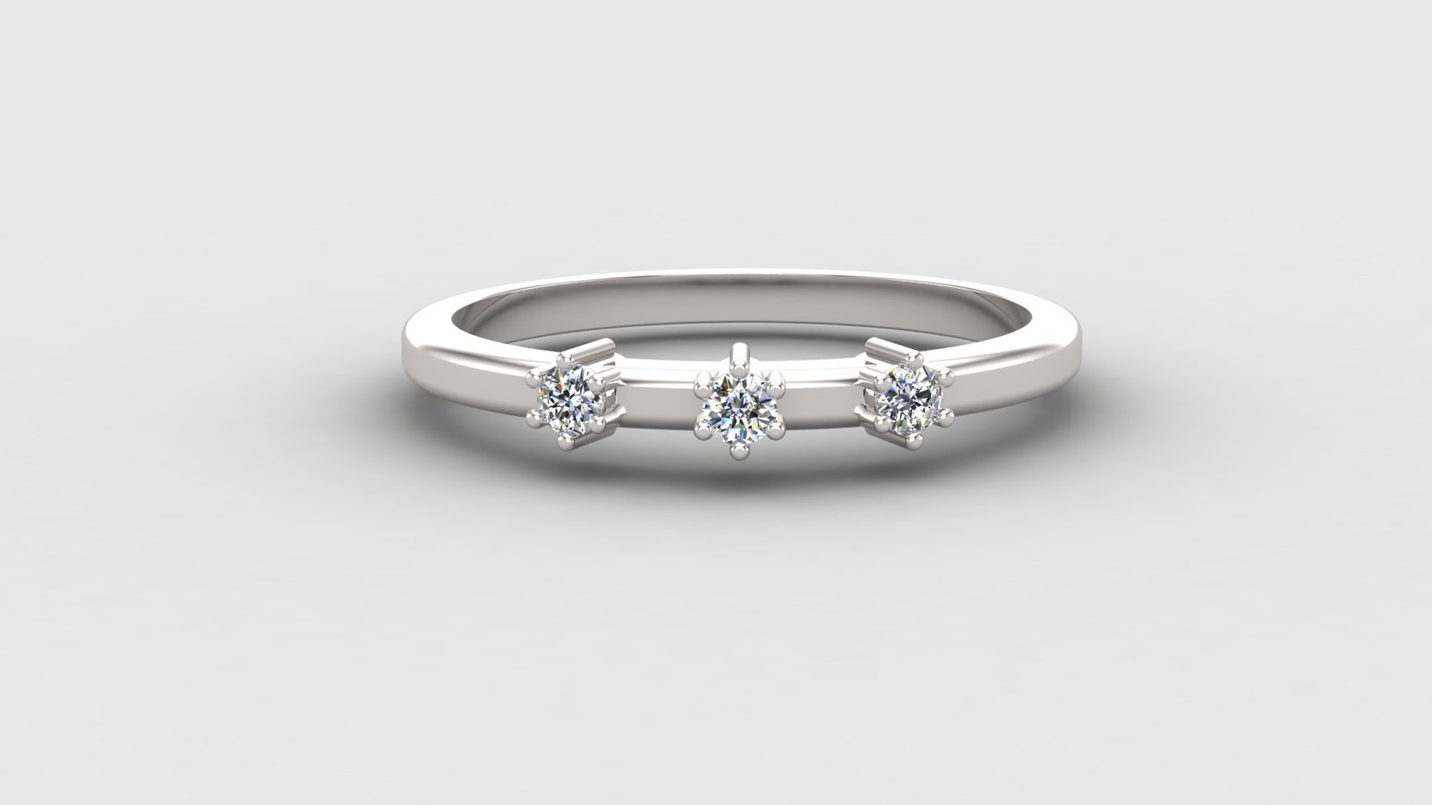 White gold Stackable Diamond Ring Singapore