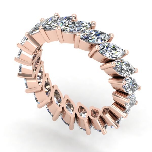 Marquise Diamond Band Rose Gold Stand