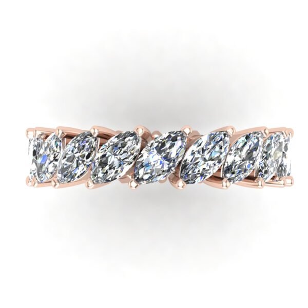 Marquise Diamond Band Rose Gold