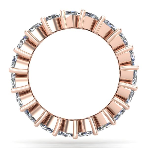 Marquise Diamond Band Rose Gold Center