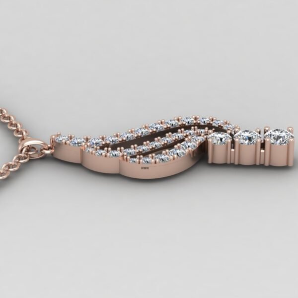 Vanity Diamond Pendant Rose Gold