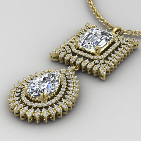 Victoria Diamond Pendant Set Gold